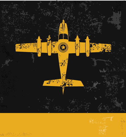 Airplane symbol,grunge vectorのイラスト素材