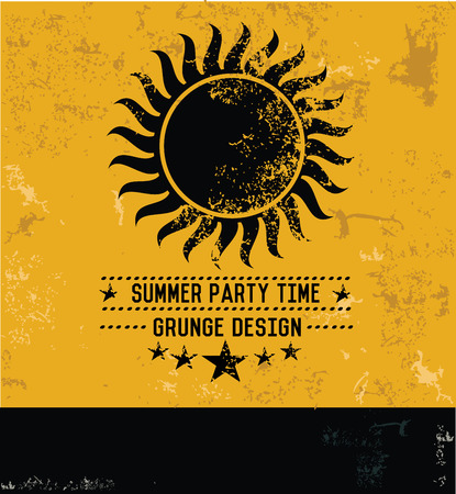 Sun grunge design,vectorのイラスト素材