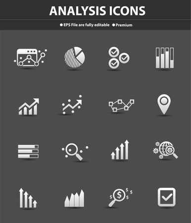 Analysis icons,vectorのイラスト素材