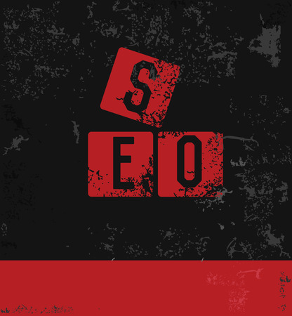 SEO symbol grunge design,vectorのイラスト素材