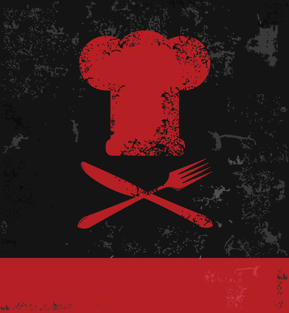 Chef design grunge のイラスト素材
