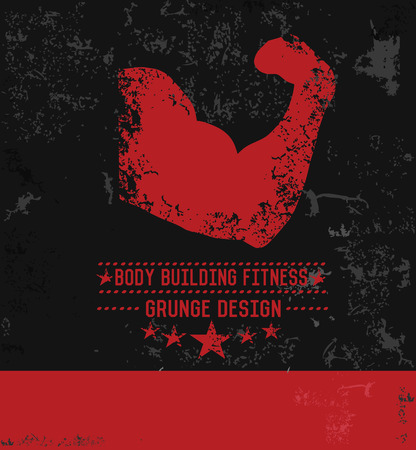 Gym symbol grunge design,vectorのイラスト素材