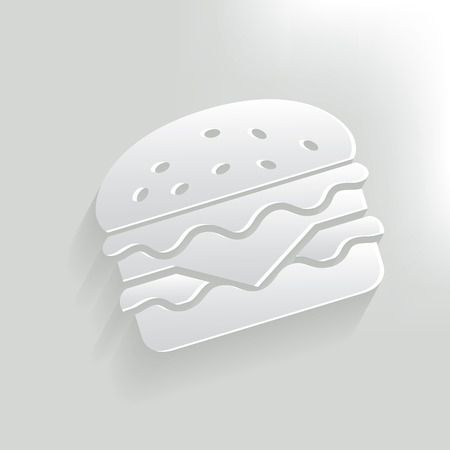 Hamburger,clean vectorのイラスト素材