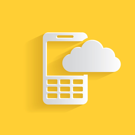 Cloud data symbol,clean vectorのイラスト素材