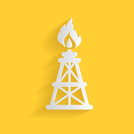 Oil industry symbol,clean vectorのイラスト素材