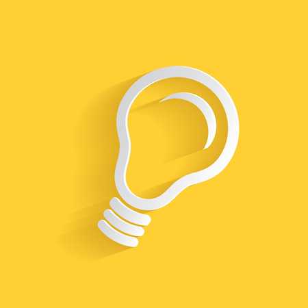 Light bulb symbol,clean vectorのイラスト素材