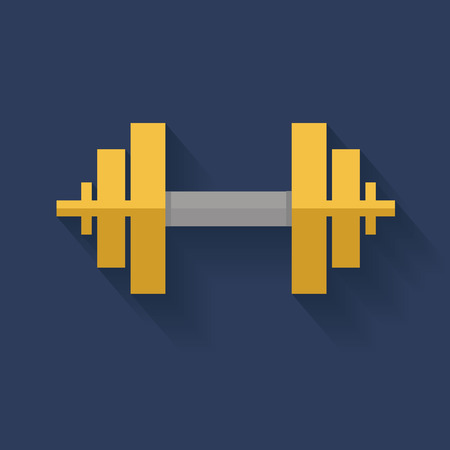 Weight lifting symbol,clean vectorのイラスト素材