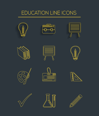 Education iconsのイラスト素材