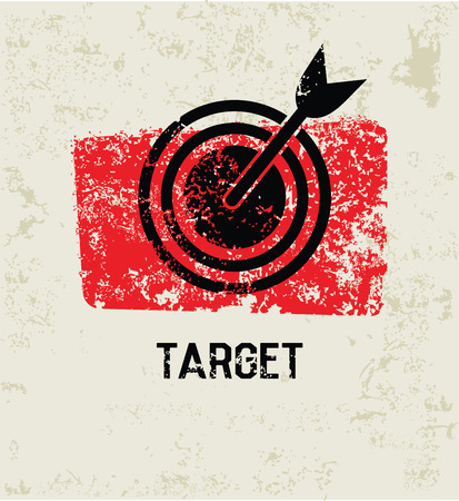 Target grunge symbol,cleanのイラスト素材