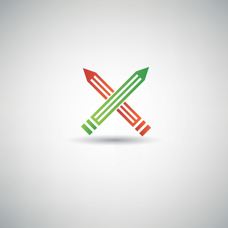 Pencil symbol,clean vectorのイラスト素材