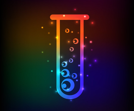 Science symbol,rainbow vectorのイラスト素材