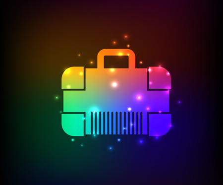 Bag symbol,rainbow vectorのイラスト素材