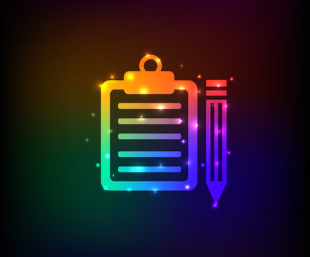 Document symbol,rainbow vectorのイラスト素材