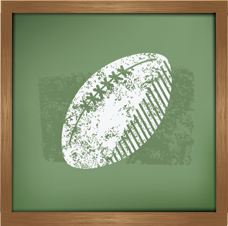 Rugby symbol on background background, vectorのイラスト素材