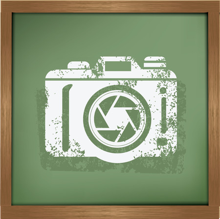 Camera symbol on background background, vectorのイラスト素材