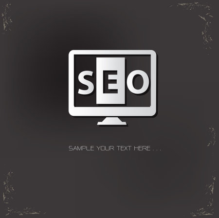 SEO marketing symbol,vectorのイラスト素材