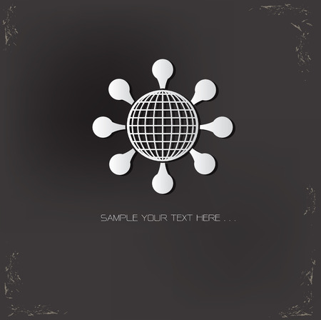 Global connection symbol,vectorのイラスト素材