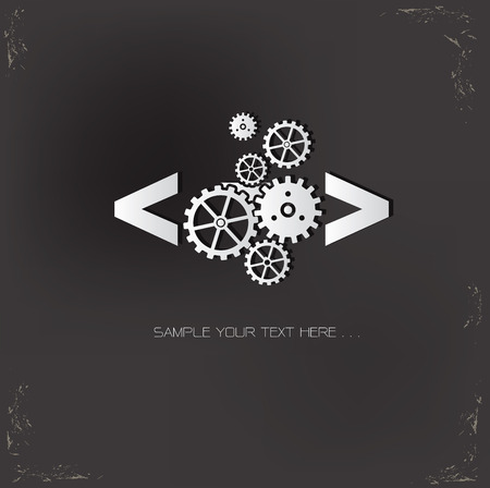 Coding symbol,vectorのイラスト素材