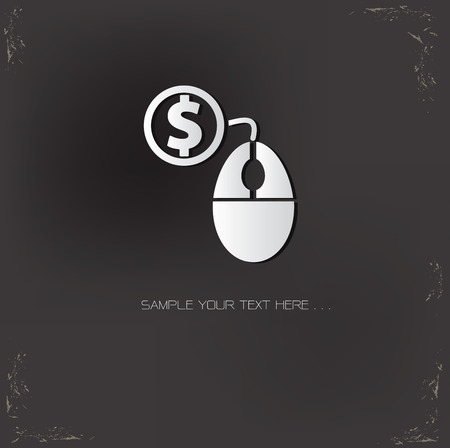 Pay per click symbol,vectorのイラスト素材