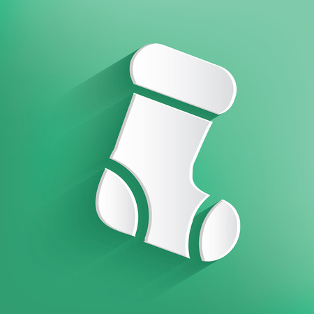 Sock,Xmas Design,Happy New Year,Clean vectorのイラスト素材