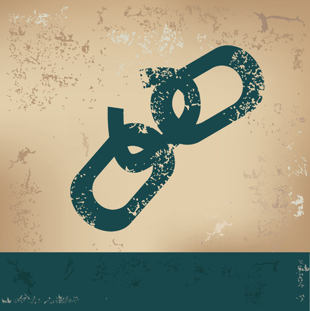 Unlink design on old background, grunge vectorのイラスト素材
