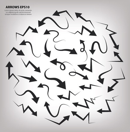 Arrows design,clean vectorのイラスト素材