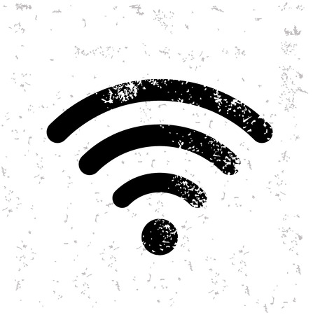 Wireless design on old paperのイラスト素材