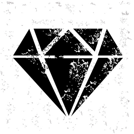 Diamond design on old paperのイラスト素材