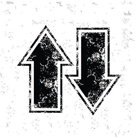 Arrows design on old paperのイラスト素材