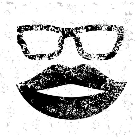 Mouth design on old paperのイラスト素材