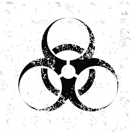 Bio-hazard design on old paperのイラスト素材