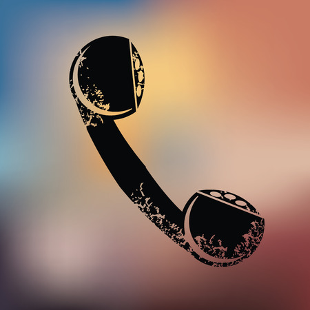 Telephone design on blur backgroundのイラスト素材