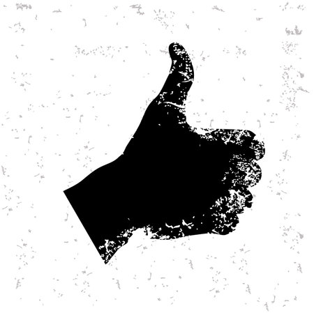 Good hand design on old paperのイラスト素材