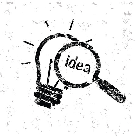 Idea design on old paperのイラスト素材