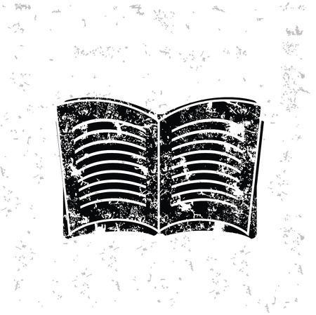 Book design on old paperのイラスト素材