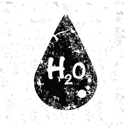 Water design on old paperのイラスト素材