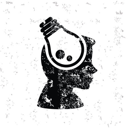 Idea design on old paperのイラスト素材