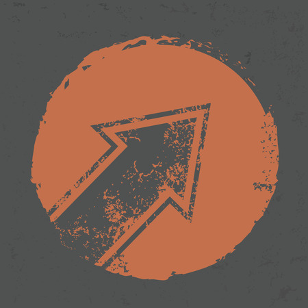 Arrow design on grunge backgroundのイラスト素材