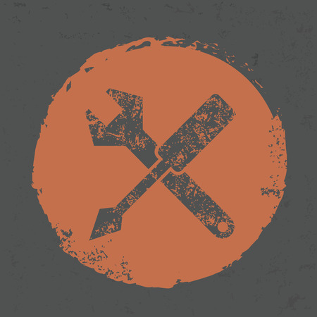 Repair design on grunge background, grunge vectorのイラスト素材