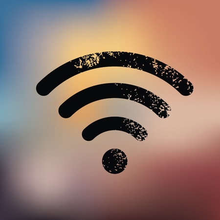 Wireless design on blur background,grunge vectorのイラスト素材