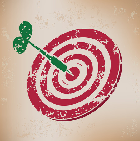Dart design on old backgroundgrunge vectorのイラスト素材