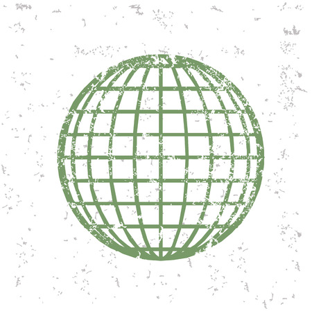 Global design on old paper,grunge のイラスト素材