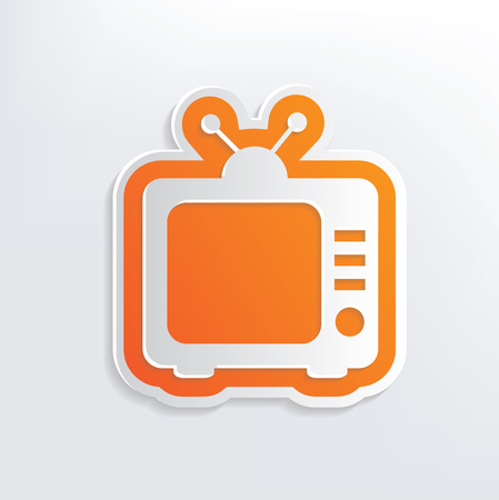 Television design on white background,clean vectorのイラスト素材