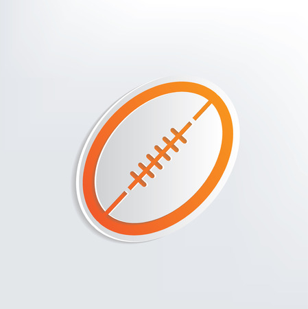 Rugby design on white background,clean vectorのイラスト素材