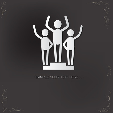 Team,Human resource design on old background,vectorのイラスト素材