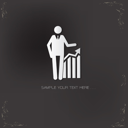 Profit human resource design on old background,vectorのイラスト素材