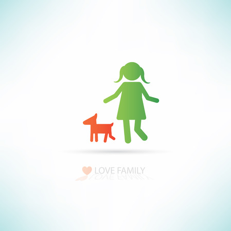 Love family concept design,clean vectorのイラスト素材