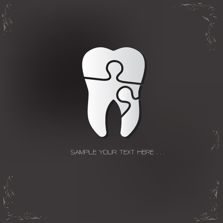 Tooth design,vector icon design templateのイラスト素材