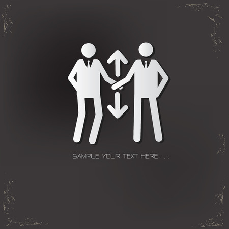 Human resource design on old background,vectorのイラスト素材