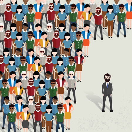 BusinessmanCommunity concept designclean vectorのイラスト素材